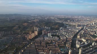 旅拍风景,美景,配音,高楼,高楼大厦,河流,全景