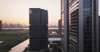 旅拍风景,美景,城市,高楼,高楼大厦,全景