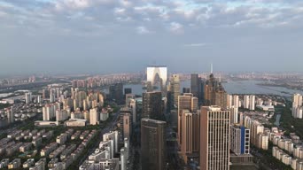 旅拍风景,配音,vlog,城市,高楼,全景
