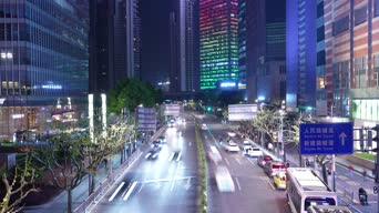 旅拍风景,夜景,高楼,高端,全景