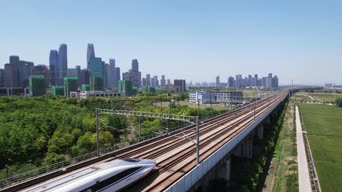旅拍风景,城市,美景,大自然,高楼,公共汽车,全景