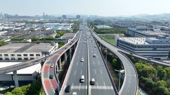 旅拍风景,旅拍,城市,美景,公共汽车,全景