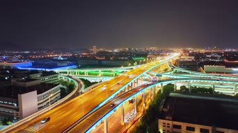 旅拍风景,夜景,城市,灯光,美景,高楼,全景