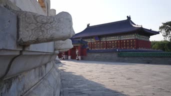 旅拍风景,记录,美景,树木,全景,北京古代建筑博物馆