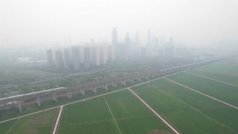 旅拍风景,配音,高楼,全景