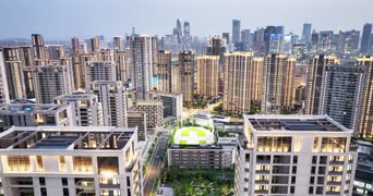 旅拍风景,配音,知识,高楼,城市,全景