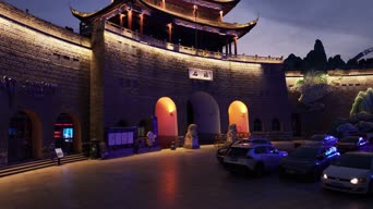旅拍风景,美景,夜景,全景,阊门,广济门城楼,甲秀楼