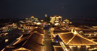 旅拍风景,配音,高楼,全景