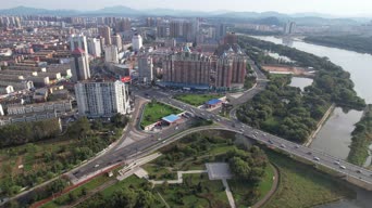 旅拍风景,城市,旅拍,高楼,全景