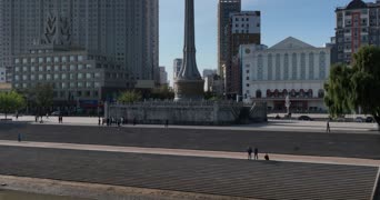 旅拍风景,美景,别墅,高楼,城市,全景