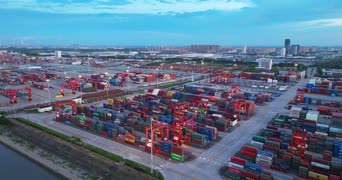 旅拍风景,美景,大自然,城市,全景,Container Terminal Altenwerder