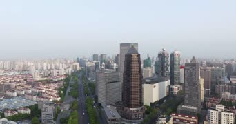 旅拍风景,城市,高楼,全景