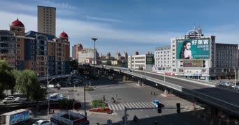 旅拍风景,美景,城市,高楼,城市,全景