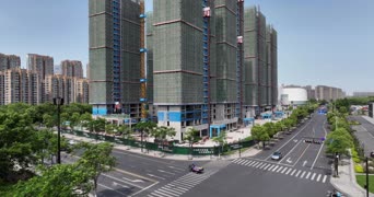 旅拍风景,城市,美景,高楼,公寓,高楼大厦,全景