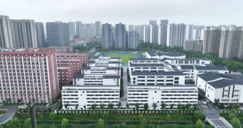 旅拍风景,配音,知识,高楼,公寓,城市,全景