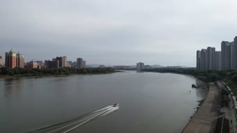 旅拍风景,美景,旅拍,大自然,记录,高楼,树木,河流,全景