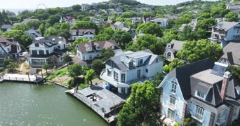 旅拍风景,美景,记录,树木,植物,村落,全景,Dartmouth Lower Ferry,Cape May Lighthouse