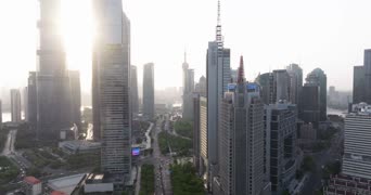 旅拍风景,城市,vlog,高楼,高楼大厦,全景
