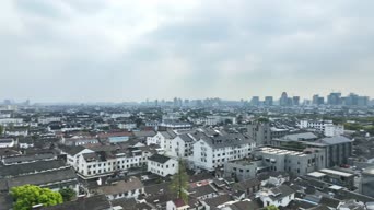 职业技能,城市,美景,高楼,树木,村落,全景