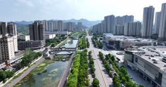 旅拍风景,配音,知识,高楼,城市,河流,全景,太和邨