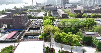 旅拍风景,配音,知识,树木,高楼,全景