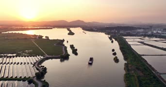 旅拍风景,大海,城市,美景,高楼,全景