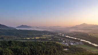 旅拍风景,配音,知识,树木,村落,全景