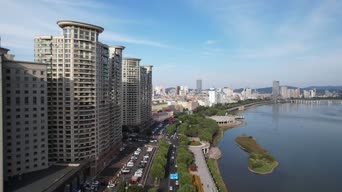 旅拍风景,美景,旅拍,城市,高楼,公寓,全景