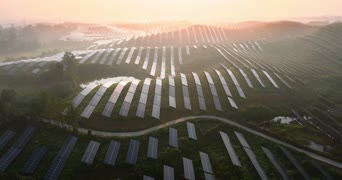数字科技,美景,夕阳,全景