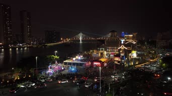 旅拍风景,配音,高楼,城市,全景