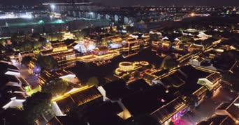 旅拍风景,配音,高楼,城市,全景