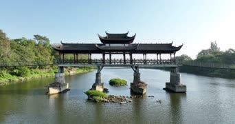 旅拍风景,旅拍,美景,大自然,记录,树木,河流,全景