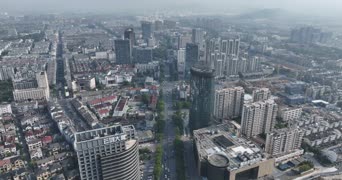 旅拍风景,城市,交通,高楼,高楼大厦,城市,三鸿,全景