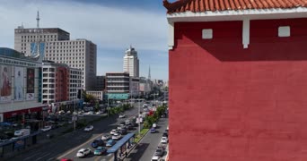 旅拍风景,美景,抗击疫情,城市,高楼,城市,街道
