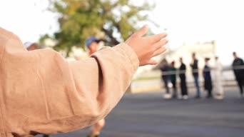 街拍,少年,衣服,树木,街道,全景