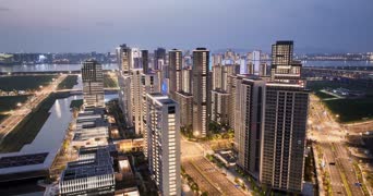 旅拍风景,vlog,美景,城市,高楼,全景