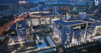 旅拍风景,夜景,美景,高楼,城市,全景