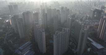 旅拍风景,vlog,农村,城市,高楼,高楼大厦,全景