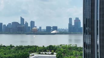 旅拍风景,大自然,美景,城市,高楼,树木,全景