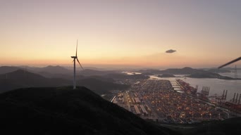 旅拍风景,夕阳,美景,全景
