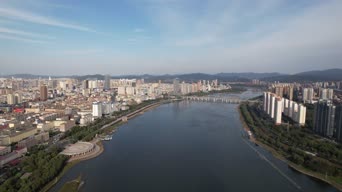 旅拍风景,配音,高楼,全景