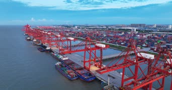美景,旅拍,城市,港口,全景,Royal Portbury Dock,玉湾威悉港