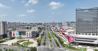 旅拍风景,美景,城市,高楼,城市,全景