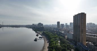 旅拍风景,美景,城市,旅拍,高楼,全景