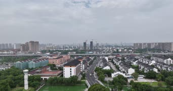 旅拍风景,美景,配音,知识,高楼,树木,城市,全景