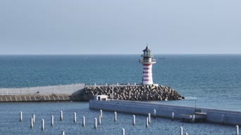 旅拍风景,配音,知识,灯塔,全景,One Fathom Bank Lighthouse