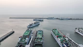 旅拍风景,配音,港口,全景,旧金山港