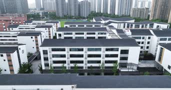 生活日常,配音,知识,高楼,公寓,城市,全景