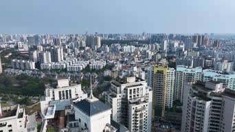 旅拍风景,城市,美景,歌曲演唱,高楼,全景