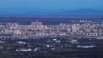 旅拍风景,美景,城市,高楼,全景